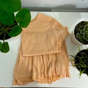 Orange fringe shirt